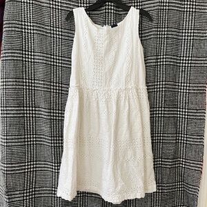 Gap white lace eyelet dress